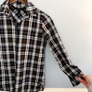 J Crew 00 Plaid Button Down Shirt